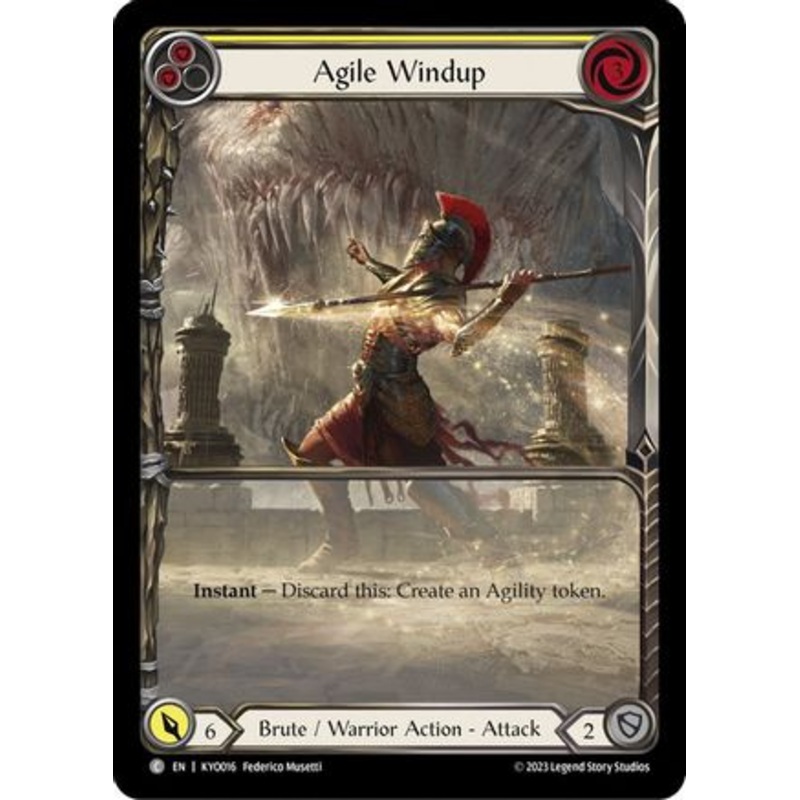 Agile Windup (Yellow) (KYO016) – Blitz Deck: Heavy Hitters – Kayo