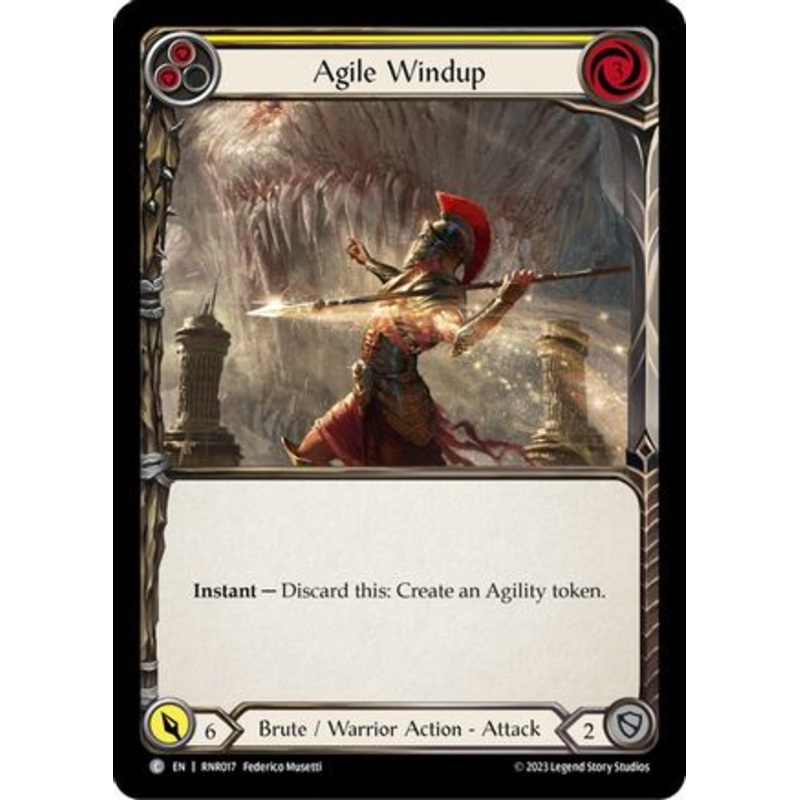 Agile Windup (Yellow) (RNR017) – Blitz Deck: Heavy Hitters – Rhinar