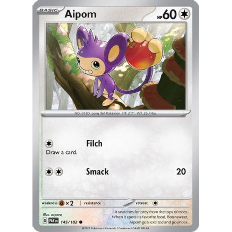 Aipom (145/182) [Scarlet & Violet: Paradox Rift] Reverse Holofoil