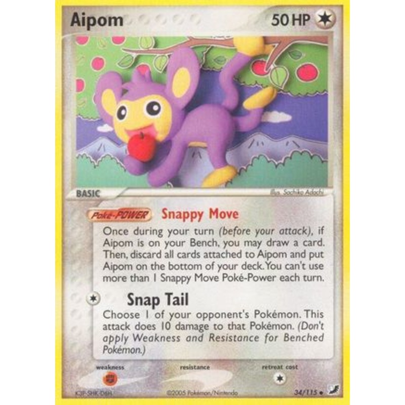 Aipom (34/115) (Stamped) [EX: Unseen Forces]