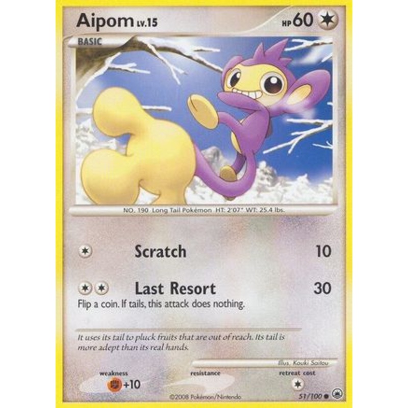 Aipom (51/100) [Diamond & Pearl: Majestic Dawn] Reverse Holofoil