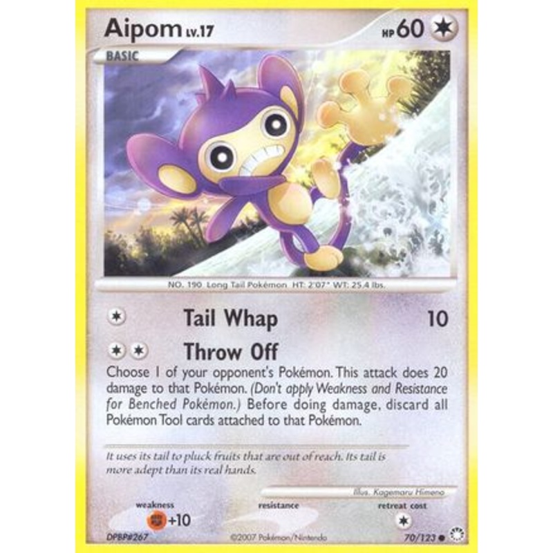 Aipom (70/123) [Diamond & Pearl: Mysterious Treasures] Reverse Holofoil