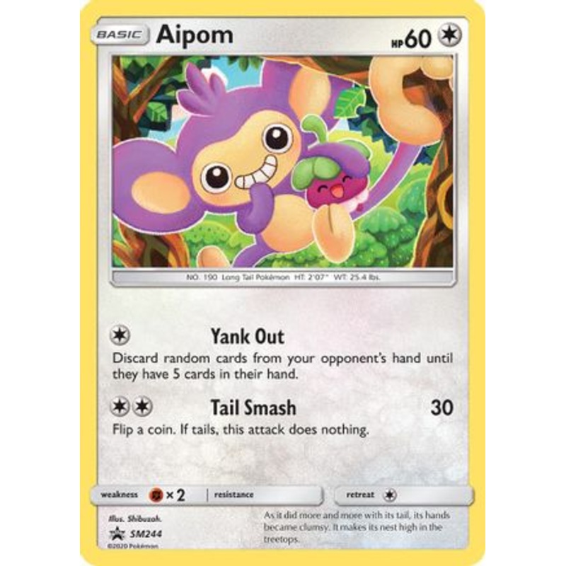 Aipom (SM244) [Sun & Moon: Black Star Promos] Holofoil