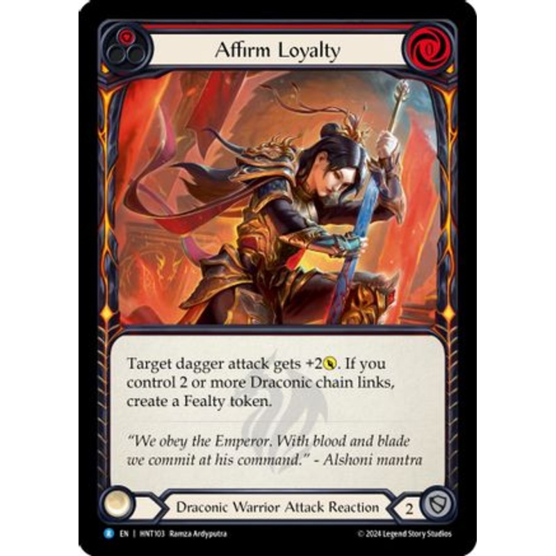 Affirm Loyalty (Red) (HNT103) Rainbow Foil – The Hunted