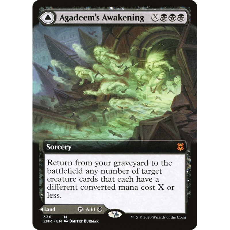 Agadeem’s Awakening // Agadeem, the Undercrypt (Extended Art) [Zendikar Rising]