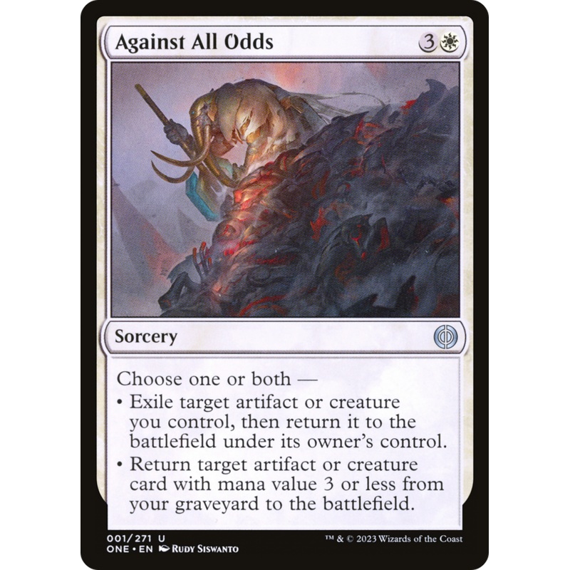 Against All Odds [Phyrexia: All Will Be One] Foil