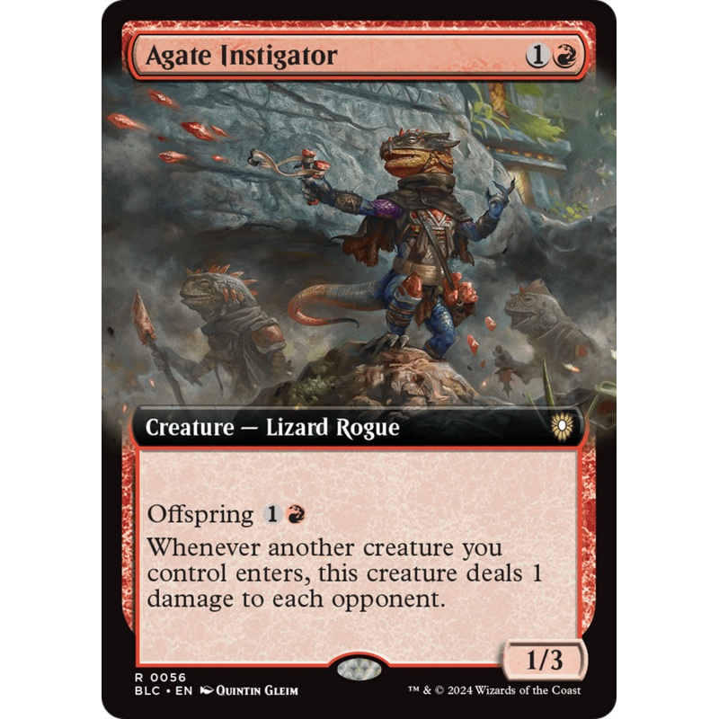 Agate Instigator (Extended Art) [Bloomburrow Commander] Foil