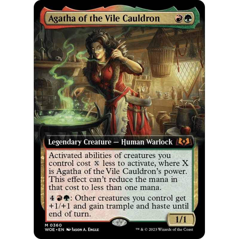 Agatha of the Vile Cauldron (Extended Art) [Wilds of Eldraine] Foil