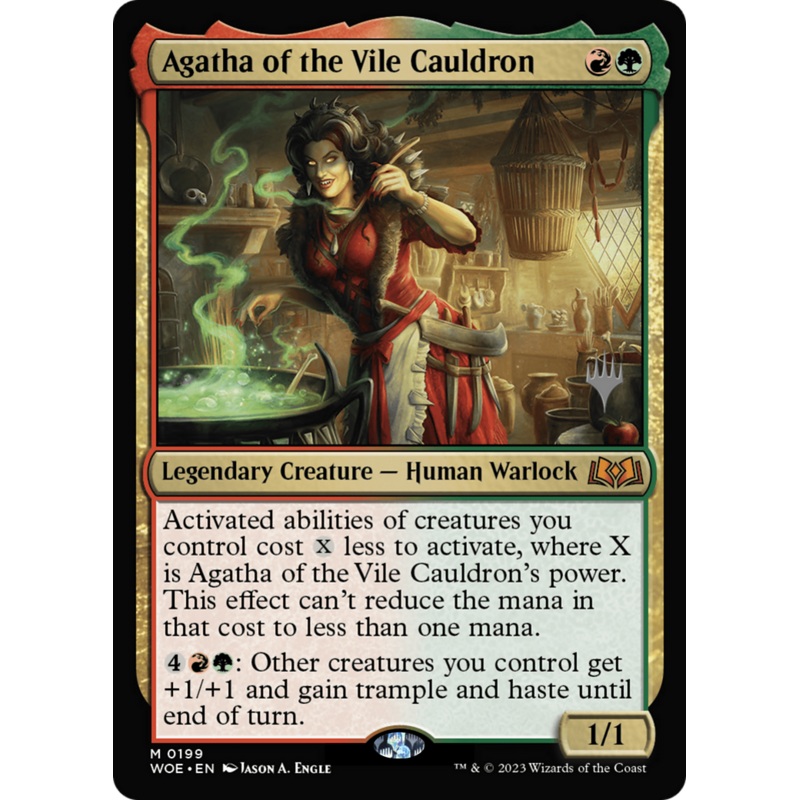 Agatha of the Vile Cauldron (Promo Pack) [Wilds of Eldraine Promos]