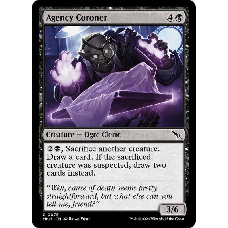 Agency Coroner [Murders at Karlov Manor]