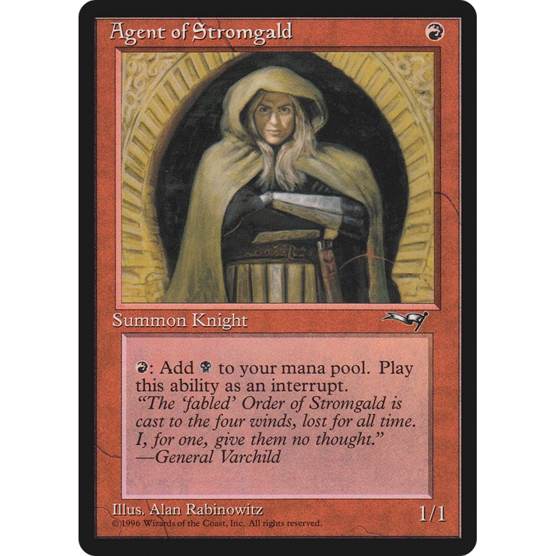 Agent of Stromgald (Arms Crossed) [Alliances]