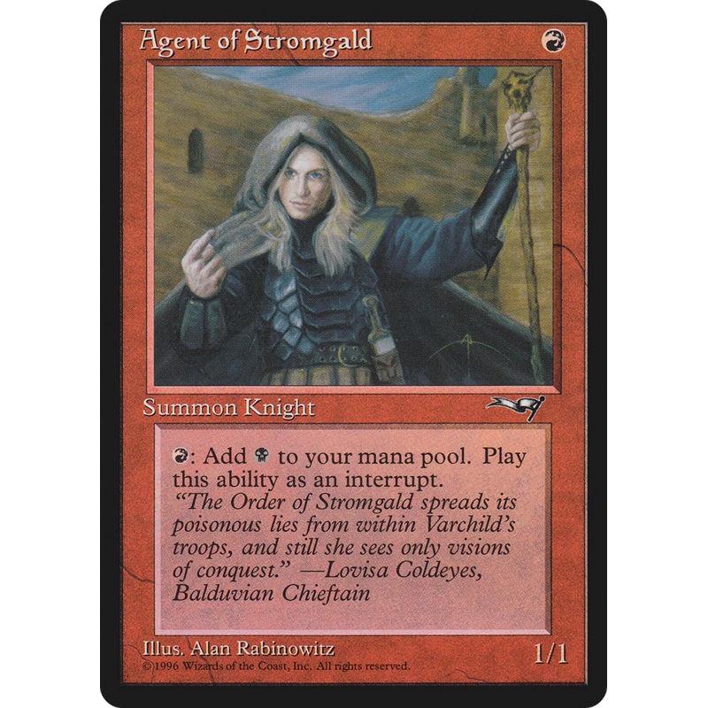 Agent of Stromgald (Holding Staff) [Alliances]