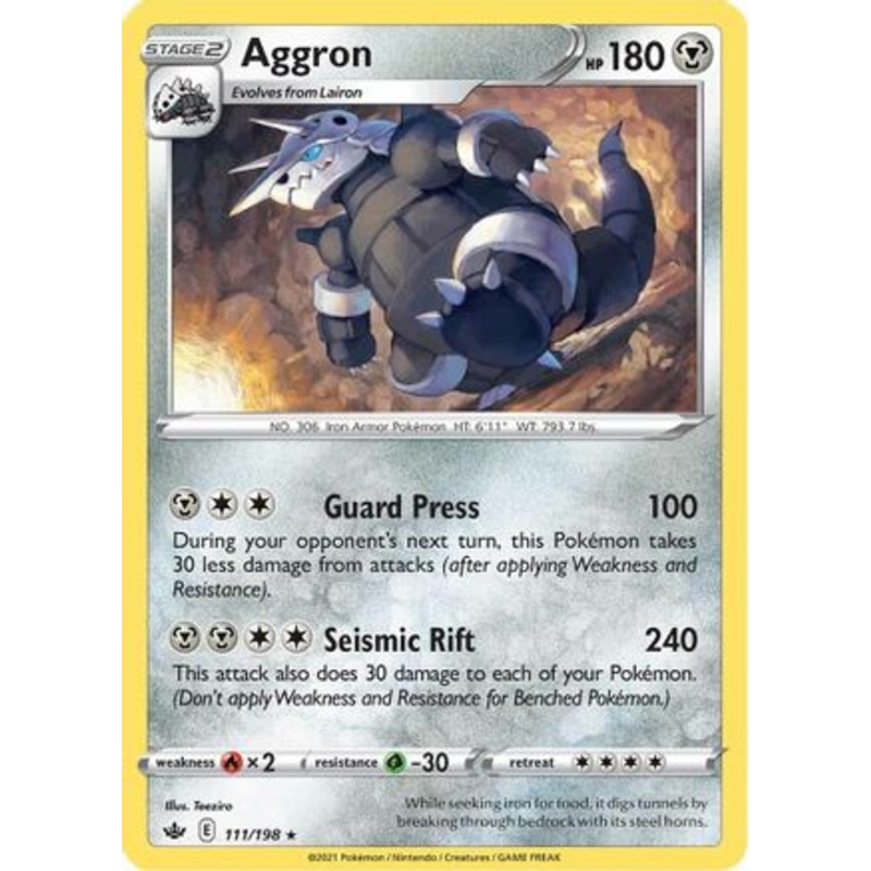Aggron (111/198) [Sword & Shield: Chilling Reign]