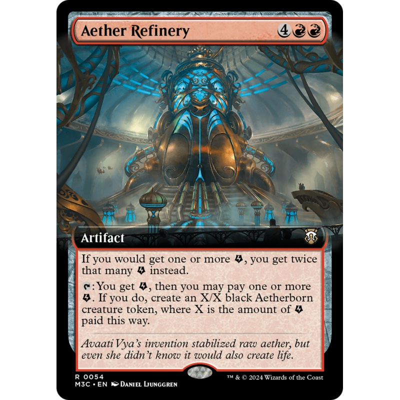 Aether Refinery (Extended Art) [Modern Horizons 3 Commander] Foil