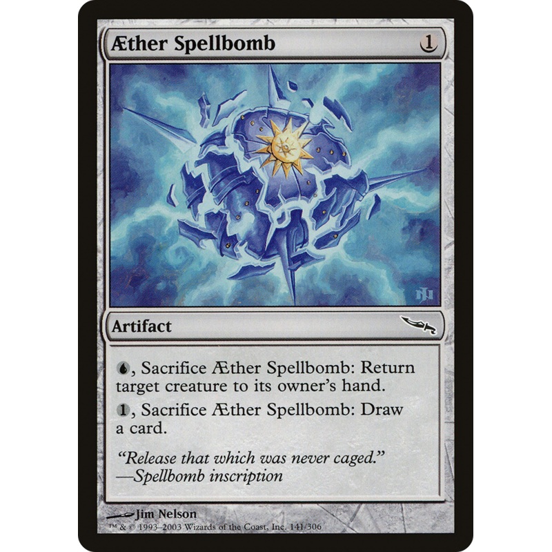 Aether Spellbomb [Mirrodin]