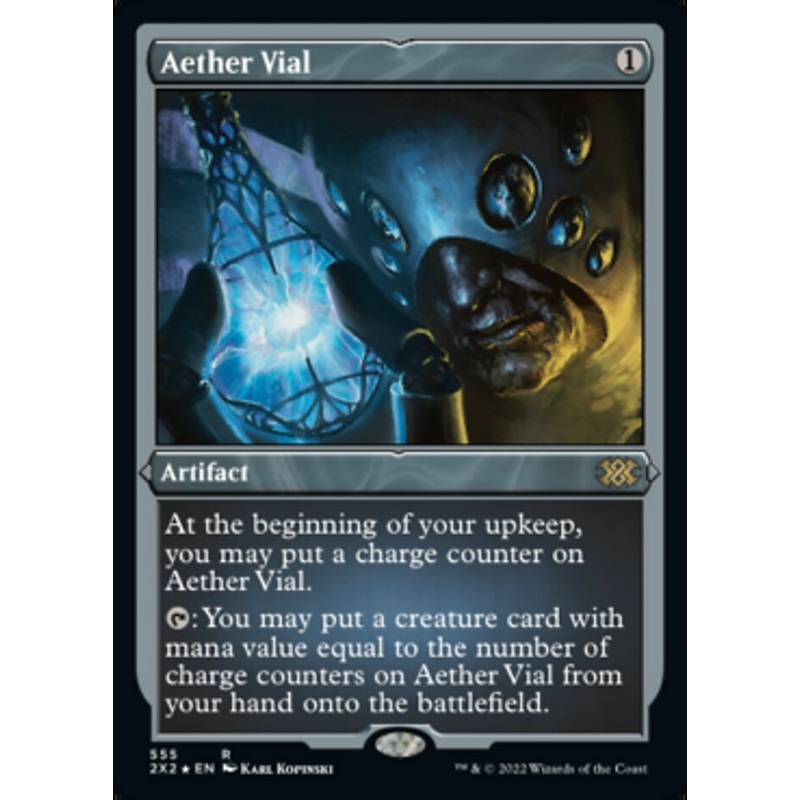 Aether Vial (Foil Etched) [Double Masters 2022]