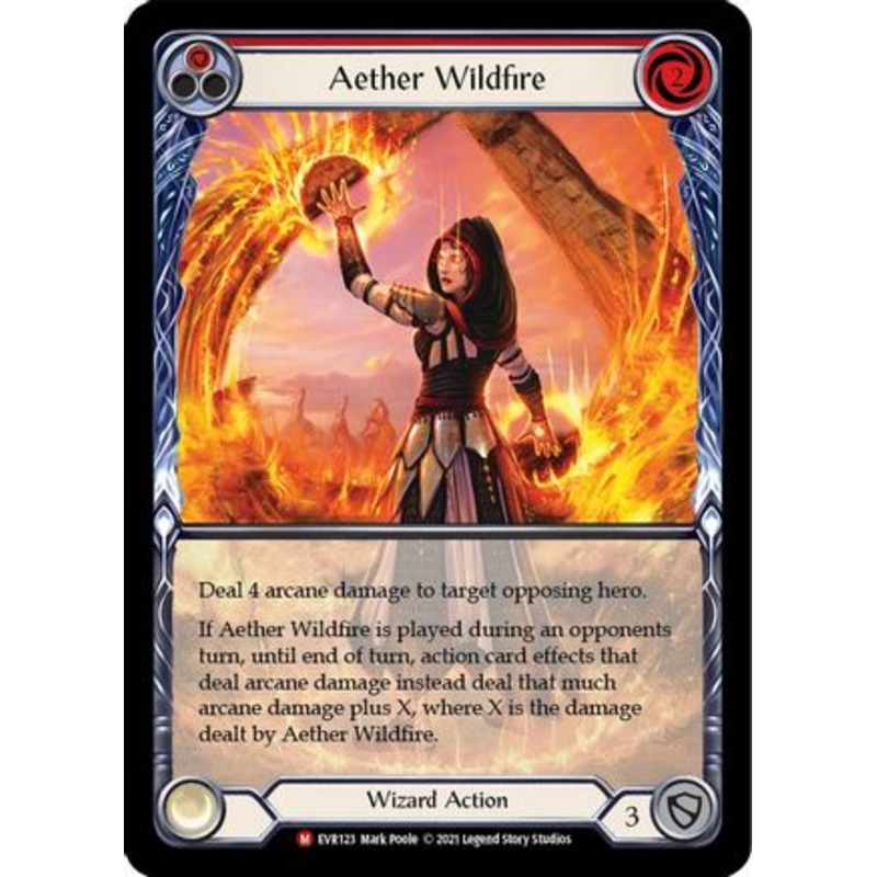 Aether Wildfire (Extended Art) (EVR123) 1st Edition Rainbow Foil – Everfest