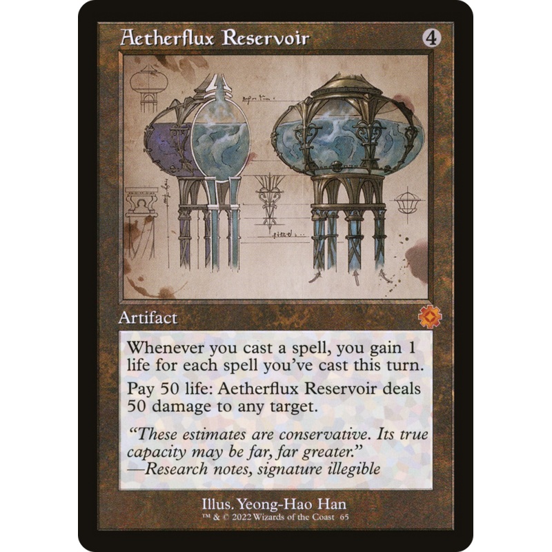 Aetherflux Reservoir (Retro Schematic) [The Brothers’ War Retro Artifacts] Foil
