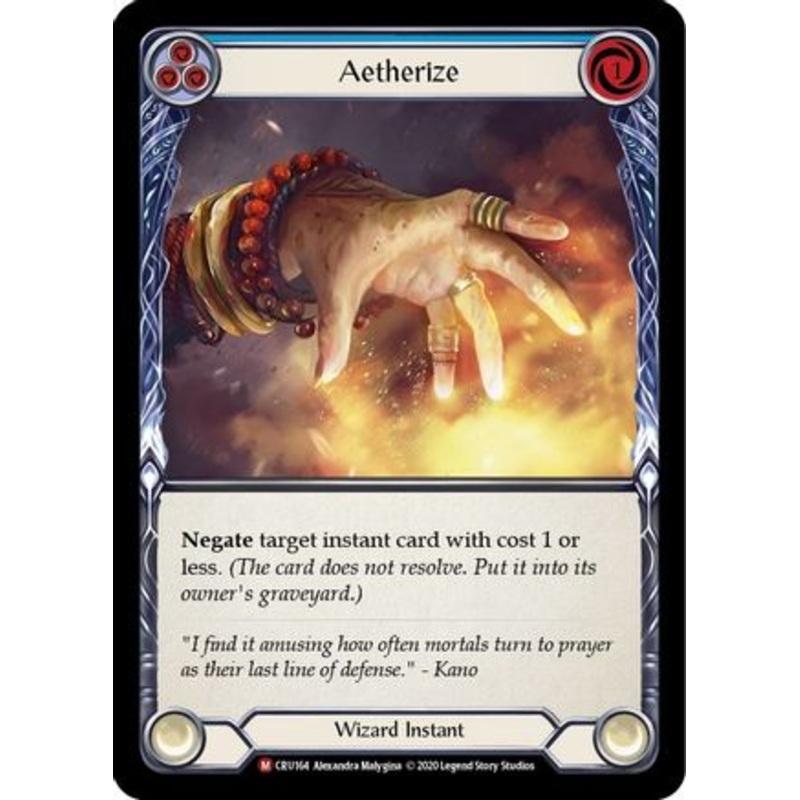 Aetherize (CRU164) Unlimited Edition Rainbow Foil – Crucible of War
