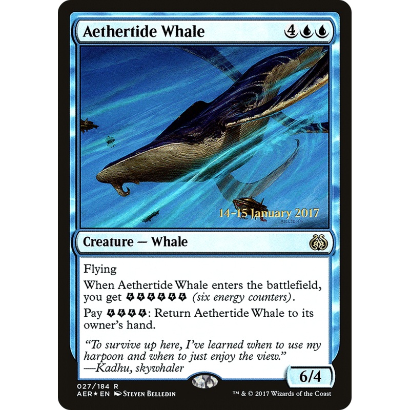 Aethertide Whale [Aether Revolt Prerelease Promos]