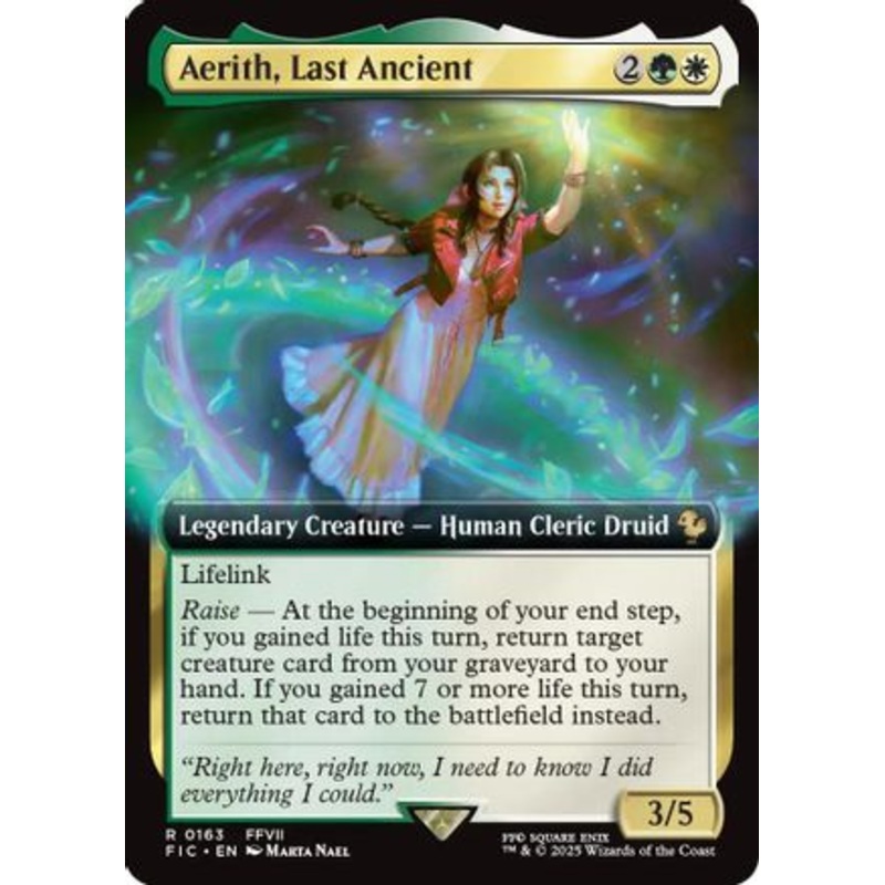 Aerith, Last Ancient (Extended Art) (163) – Commander: FINAL FANTASY