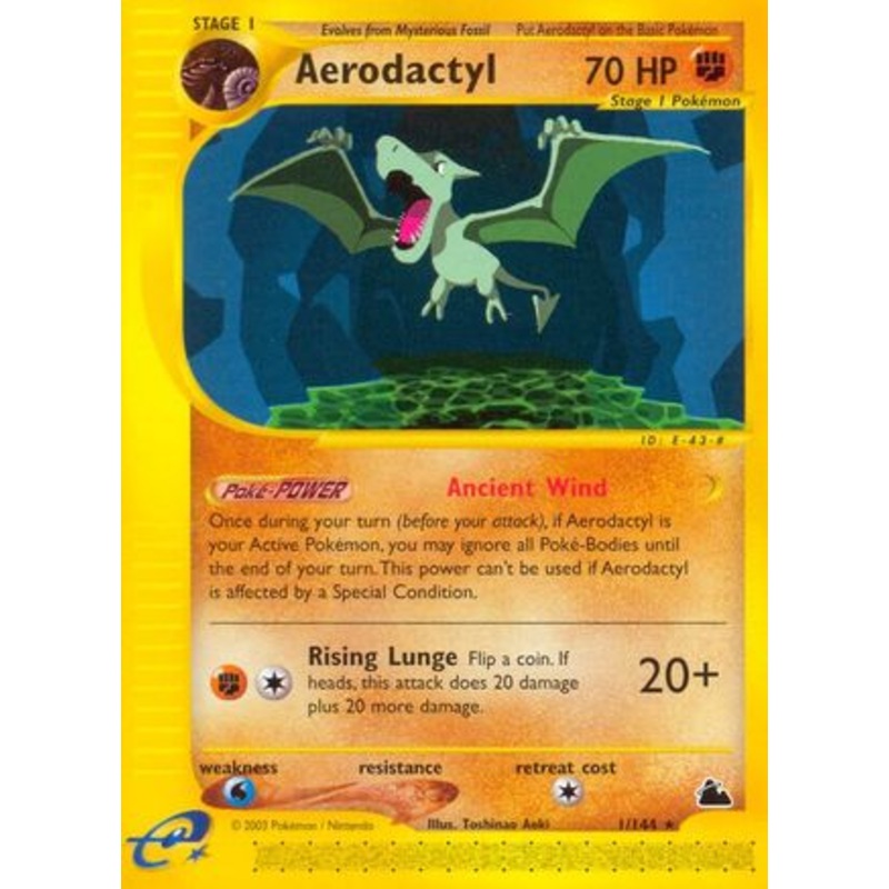 Aerodactyl (1/144) [Skyridge] Reverse Holofoil