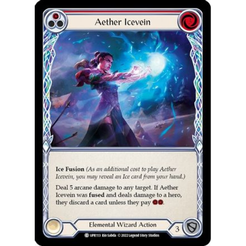 Aether Icevein (Red) (UPR113) Rainbow Foil – Uprising
