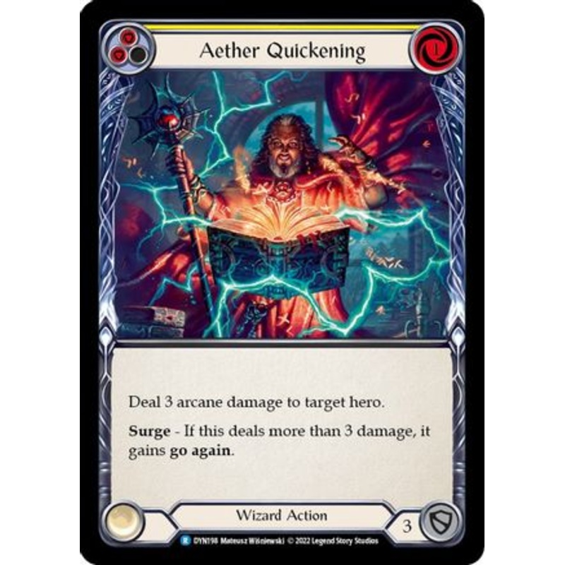 Aether Quickening (Yellow) (DYN198) Rainbow Foil – Dynasty