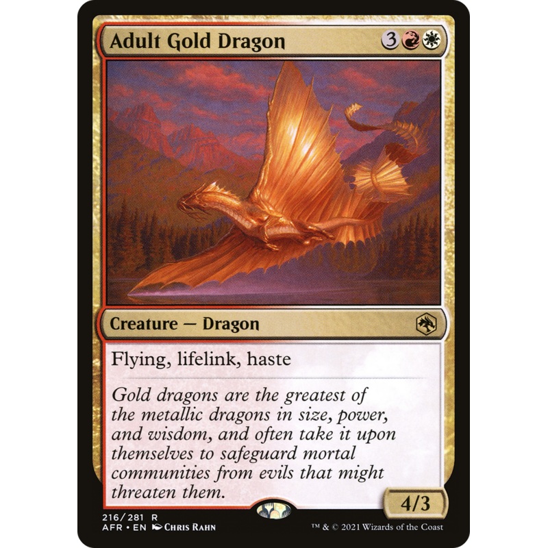 Adult Gold Dragon [Dungeons & Dragons: Adventures in the Forgotten Realms] Foil