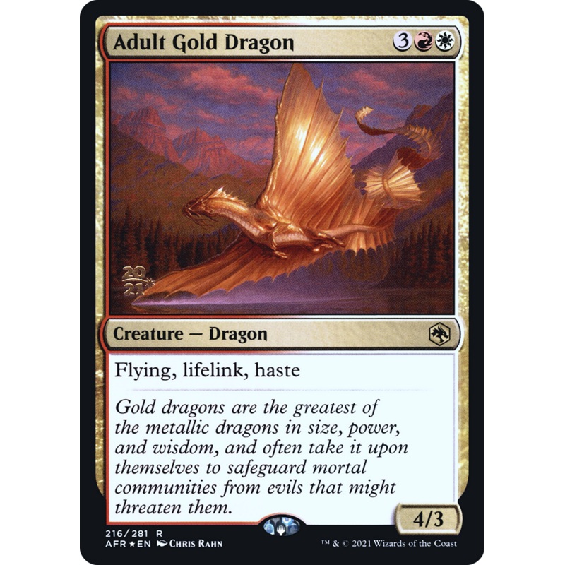Adult Gold Dragon [Dungeons & Dragons: Adventures in the Forgotten Realms Prerelease Promos]