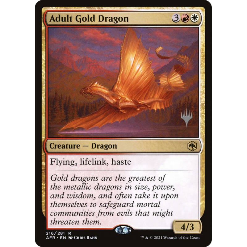 Adult Gold Dragon (Promo Pack) [Dungeons & Dragons: Adventures in the Forgotten Realms Promos]