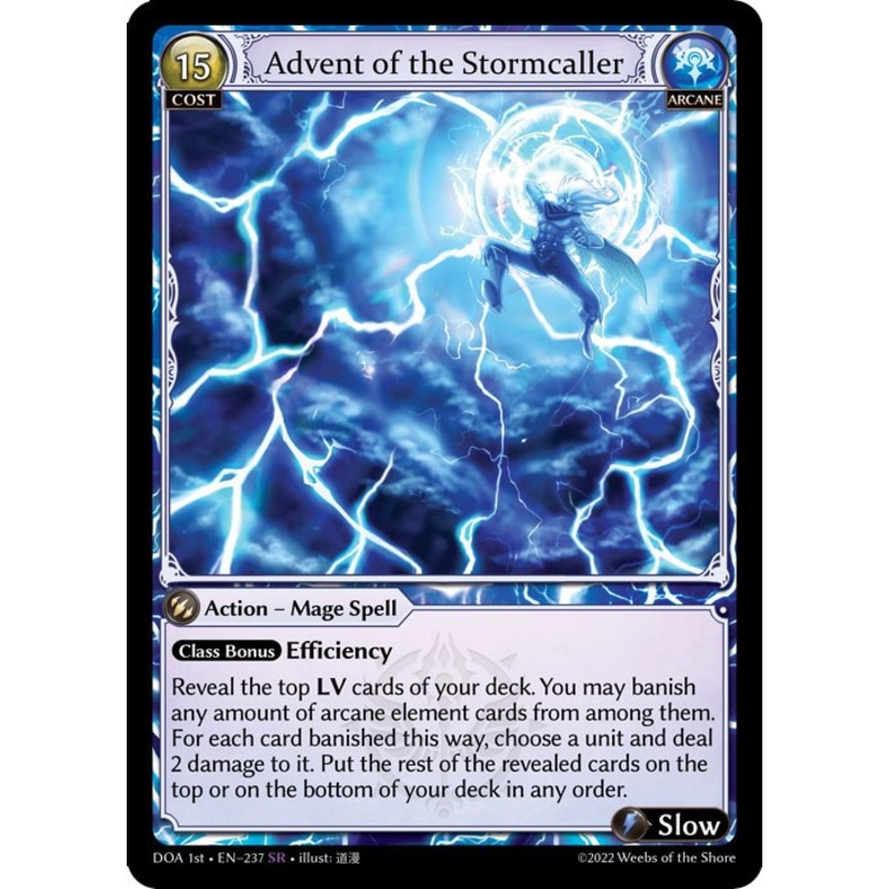 Advent of the Stormcaller (237) [Dawn of Ashes: 1st Edition]