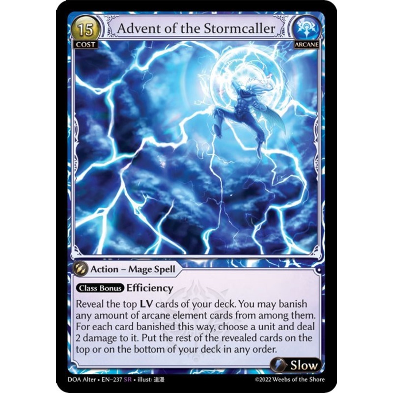 Advent of the Stormcaller (237) [Dawn of Ashes: Alter Edition]
