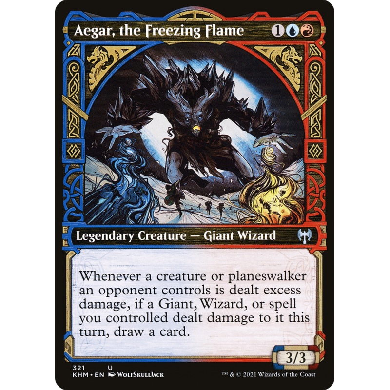 Aegar, the Freezing Flame (Showcase) [Kaldheim] Foil