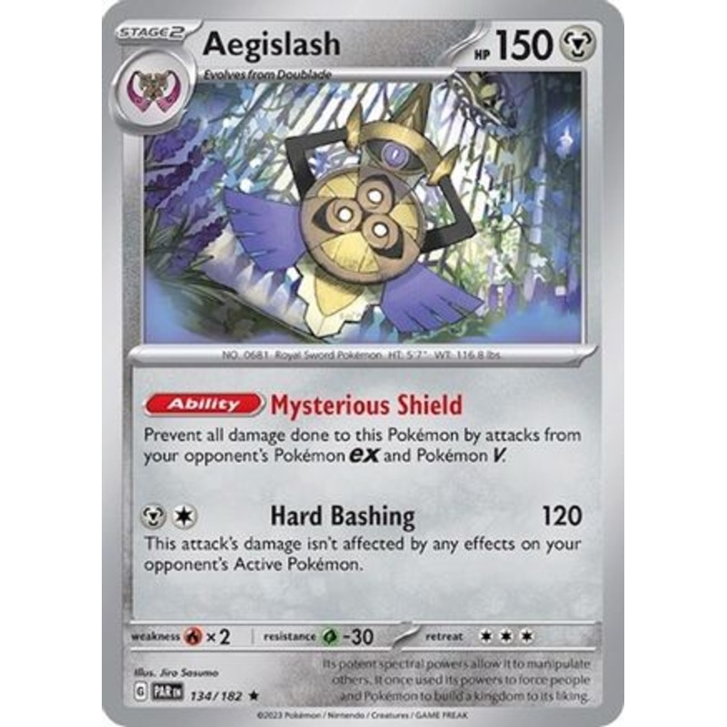 Aegislash (134/182) (Build & Battle Box) [Scarlet & Violet: Paradox Rift]
