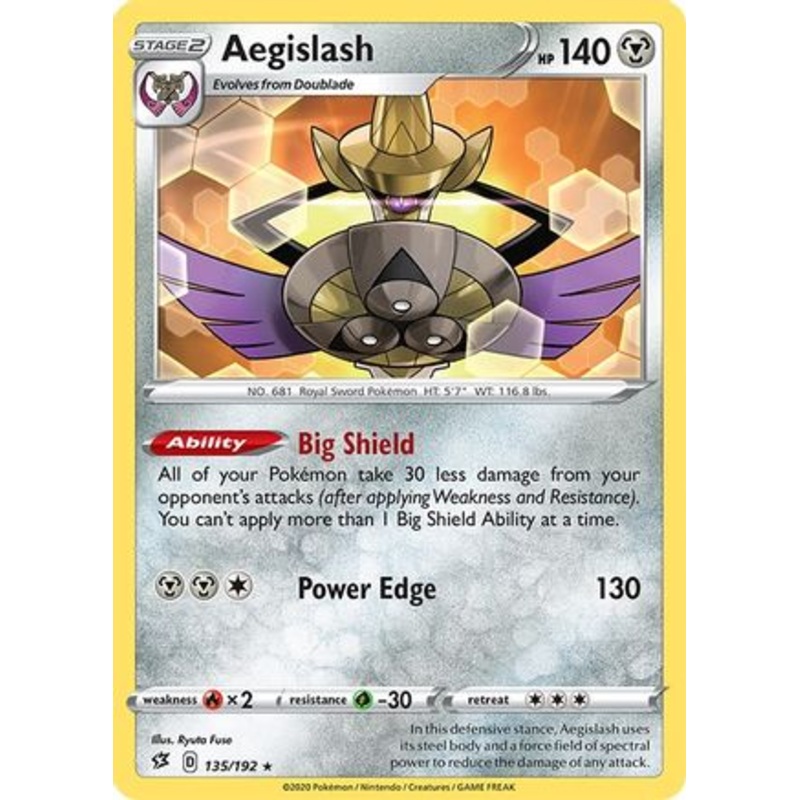 Aegislash (135/192) [Sword & Shield: Rebel Clash] Reverse Holofoil