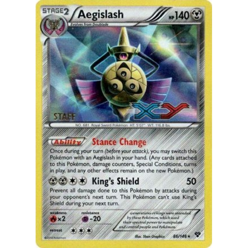 Aegislash (86/146) (Staff Prerelease Promo) [XY: Black Star Promos]