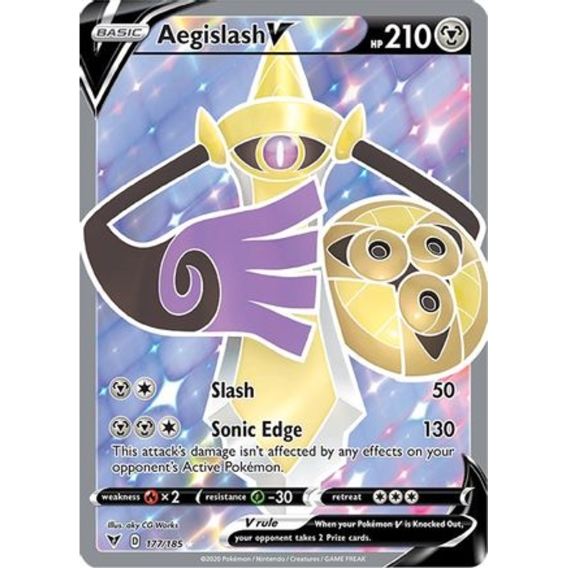 Aegislash V (177/185) [Sword & Shield: Vivid Voltage]