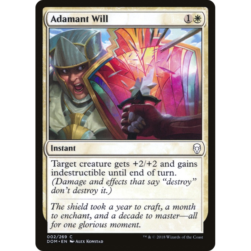 Adamant Will [Dominaria] Foil