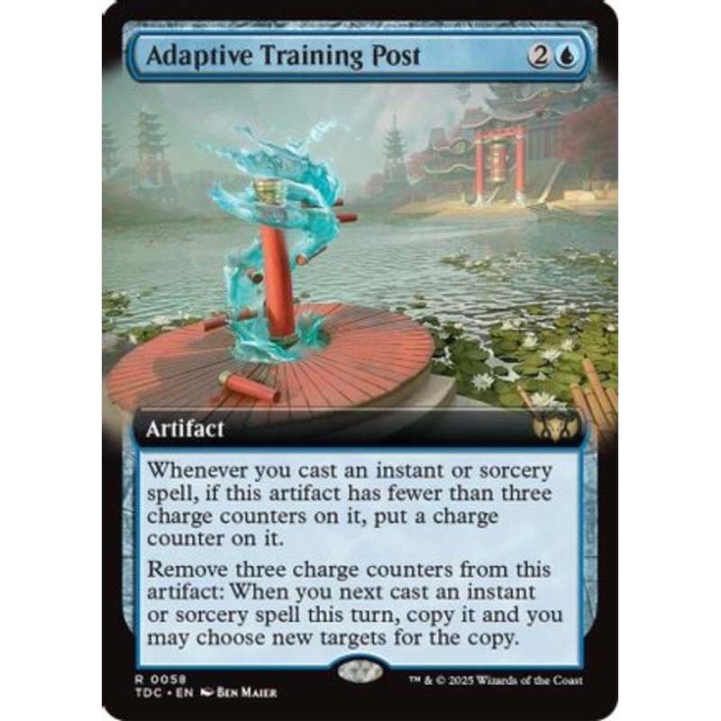 Adaptive Training Post (Extended Art) (058) – Commander: Tarkir: Dragonstorm