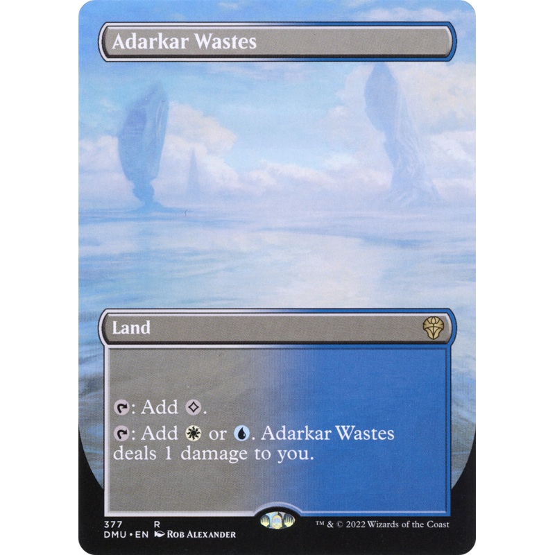 Adarkar Wastes (Borderless Alternate Art) [Dominaria United]
