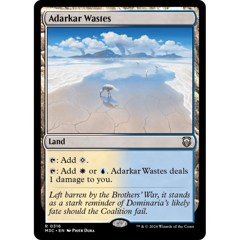Adarkar Wastes (Ripple Foil) [Modern Horizons 3 Commander]