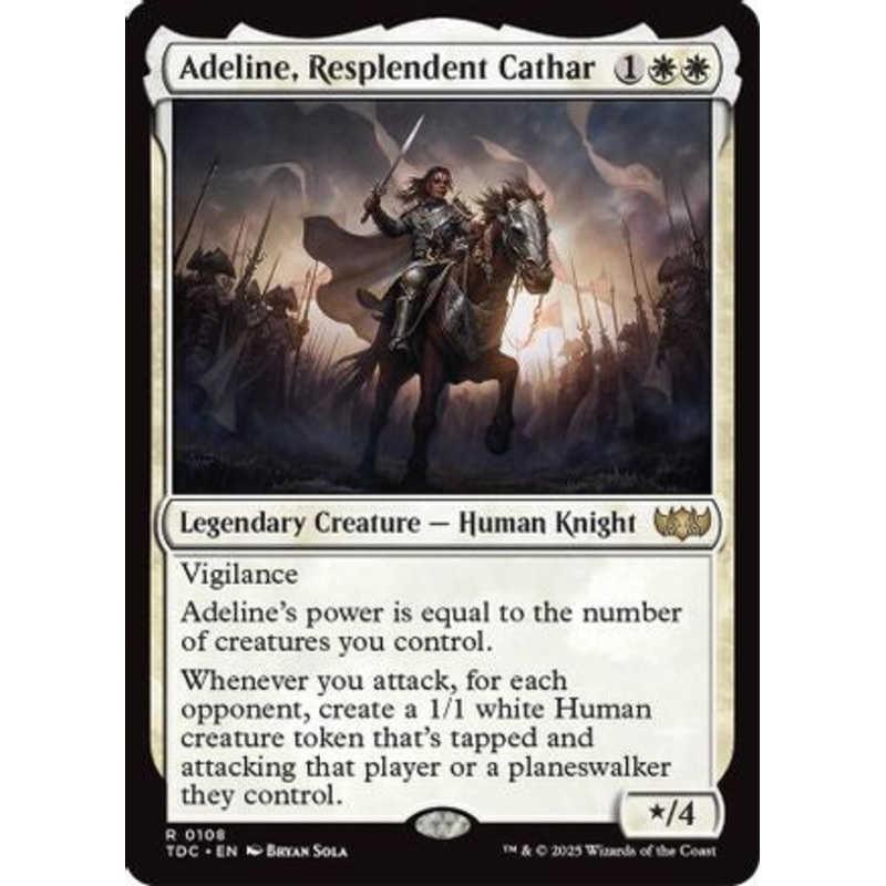 Adeline, Resplendent Cathar (108) – Commander: Tarkir: Dragonstorm