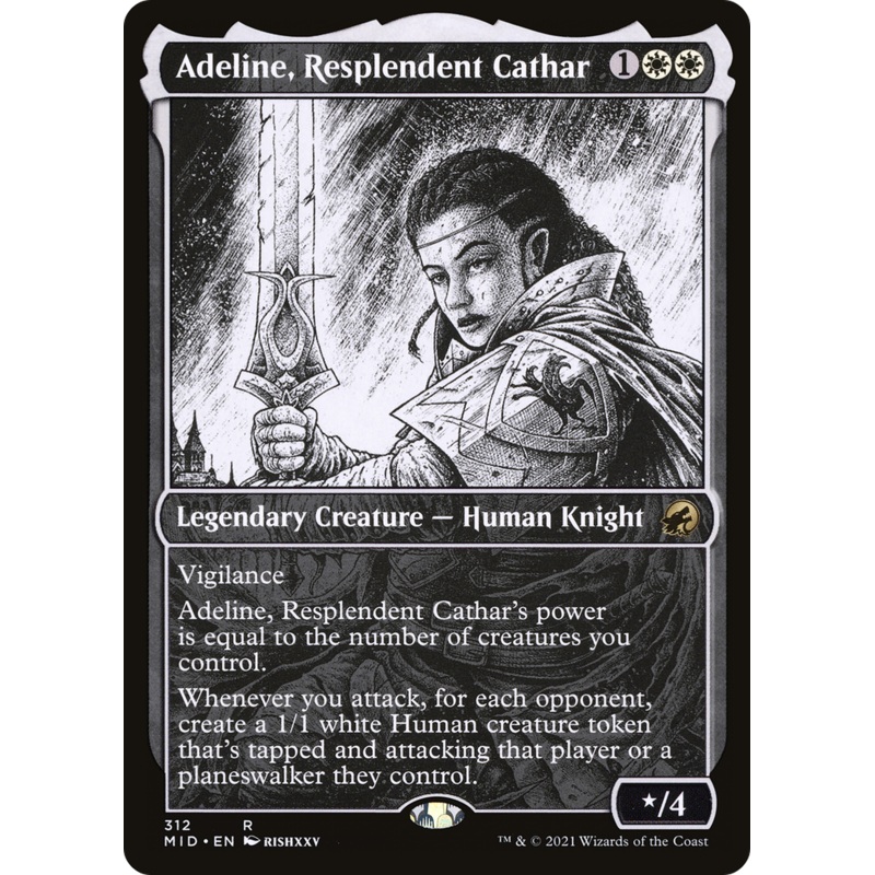 Adeline, Resplendent Cathar (Showcase Eternal Night) [Innistrad: Midnight Hunt]