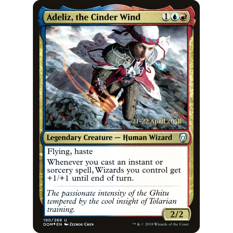 Adeliz, the Cinder Wind [Dominaria Prerelease Promos]
