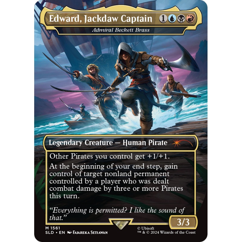Admiral Beckett Brass / Edward, Jackdaw Captain(Borderless) (1561)