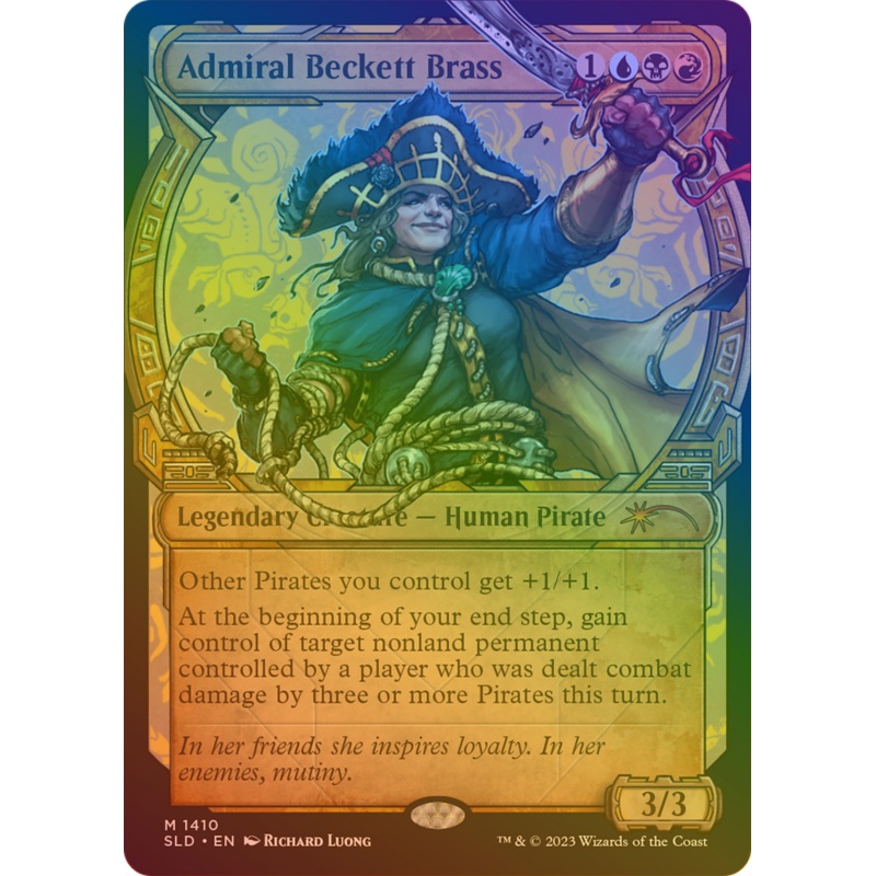 Admiral Beckett Brass (Rainbow Foil) [Secret Lair Drop Series]