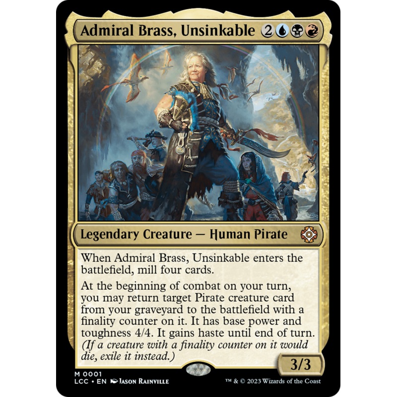 Admiral Brass, Unsinkable [The Lost Caverns of Ixalan Commander]