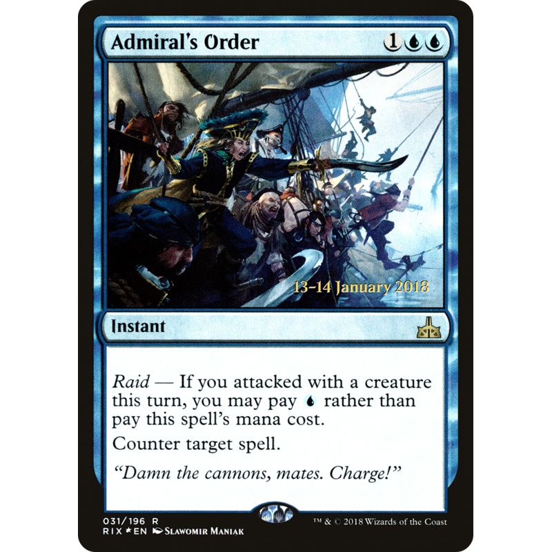Admiral’s Order [Rivals of Ixalan Prerelease Promos]