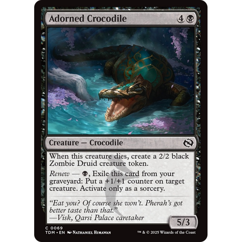 Adorned Crocodile (069) – Tarkir: Dragonstorm